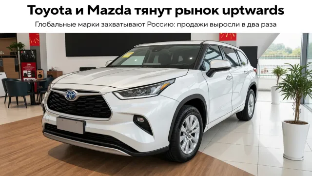 Toyota и Mazda тянут рынок вверх